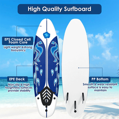 6' Inflatable Blow Up Stand Up Paddle SUP Surfboard (SAK94461)