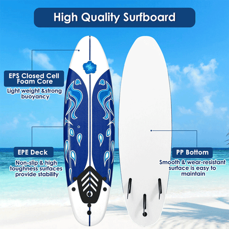 6' Inflatable Blow Up Stand Up Paddle SUP Surfboard (SAK94461)