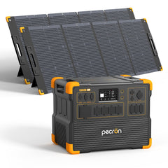 PECRON E3600LFP Solar Generator Kit – 3600W, 3072Wh LiFePO4, 2400W Solar Power