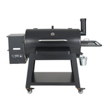 Black barbecue grill on a white background