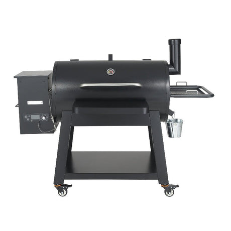 Black barbecue grill on a white background