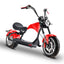 SoverSky M3 fat tire chopper tackling light off-road trail in red