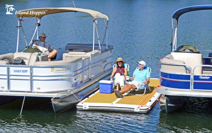 Island Hopper Elite Class Patio Dock 15' x 6' Floating Platform
