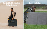 PECRON PV200 200W Portable Solar Panel – Waterproof IP67, High-Efficiency Monocrystalline