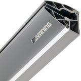 Advaning GA Series Clear Tempered Glass Door & Window Awning – Sleek Weather Protection (55x35 & 63x39)