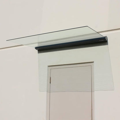 Advaning GA Series Clear Tempered Glass Door & Window Awning – Sleek Weather Protection (55x35 & 63x39)