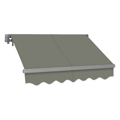 Advaning SG Series Manual Retractable Sun Shade Canopy Awning – Gray, 12×10 & 14×10