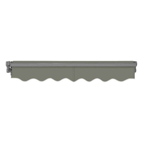 Advaning SG Series Manual Retractable Sun Shade Canopy Awning – Gray, 12×10 & 14×10