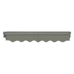 Advaning SG Series Manual Retractable Sun Shade Canopy Awning – Gray, 12×10 & 14×10