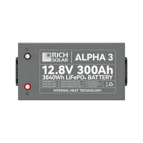 RICH SOLAR ALPHA 3 12V 300Ah LiFePO4 Battery - product image 5