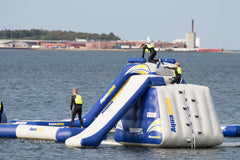 Aqauaglide King of The Mountain Inflatable Wall/slide Combo (Complete Set)