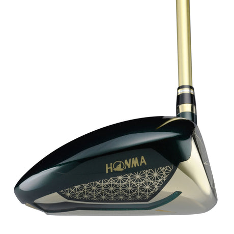 Close-up of Honma BERES Kiriko laser-cut pattern on driver