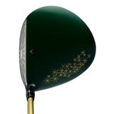 : Honma BERES 10 Three-Star driver crown – laser-cut Kiku-Tsunagi Kiriko pattern with deep IP finish