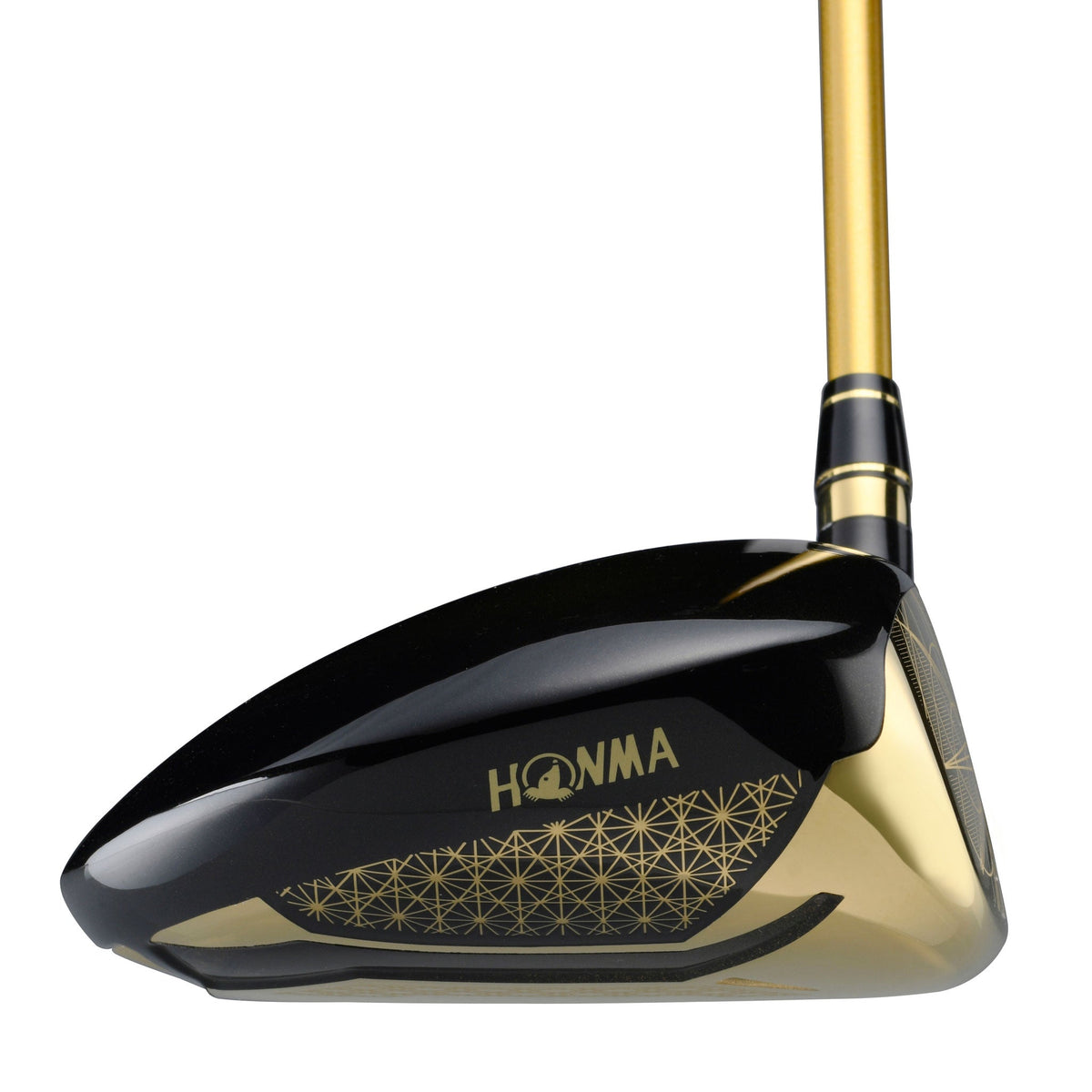 Honma BERES 10 Four-Star driver from men's package set – gold finish, laser-cut Kiriko crown