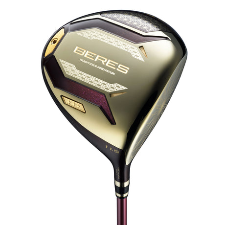 Honma BERES 10 Three-Star ladies driver – 24K gold accents, aluminum weight technology
