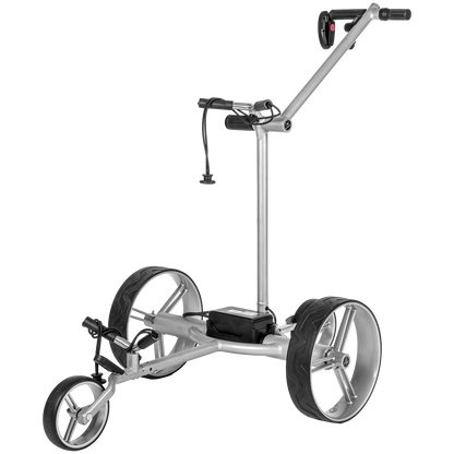 BatCaddy EVO II Remote electric golf caddy on golf course

