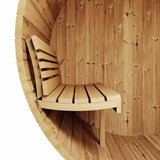 SaunaLife Model E6 Outdoor Barrel Sauna Kit – Ergo Series, Up to 3 Persons, Thermo-Spruce