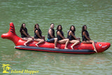 Island Hopper Red Shark 6 Person Elite Class Banana Boat Towable Tube