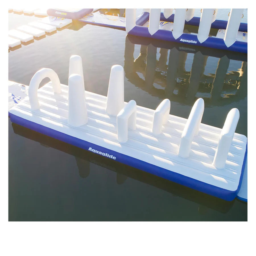 Inflatable Blockades Aquaglide Blockade Inflatable Floating Obstacle Course – The Prime Pinnacle