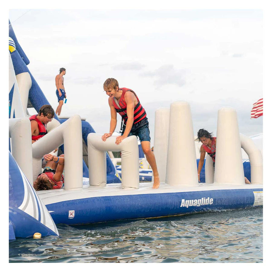 Inflatable Blockades Aquaglide Blockade Inflatable Floating Obstacle Course – The Prime Pinnacle