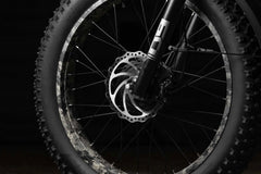 Kenda 26” x 4.8” anti-puncture tires on Rambo Megatron 4.0 gripping terrain