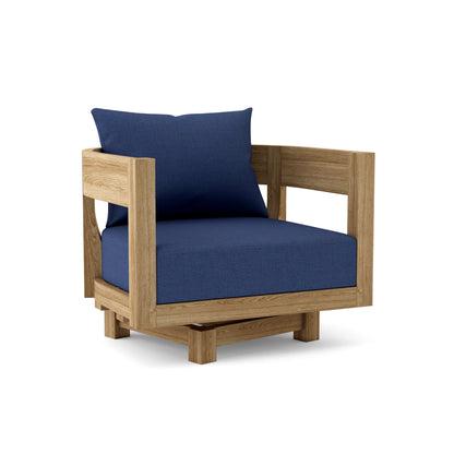 Anderson Coronado Deep Seating Swivel Armchair – Solid Teak with 360° Rotation (DS-308)