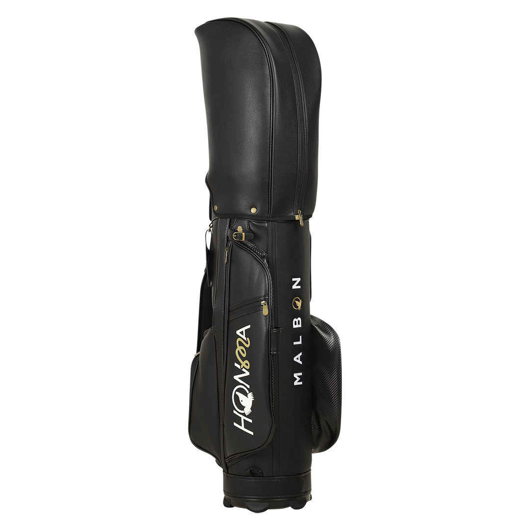 Malbon x Honma black cart golf bag