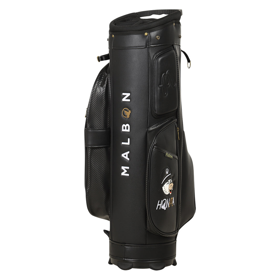 Malbon x Honma black cart golf bag