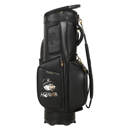Malbon x Honma black cart golf bag