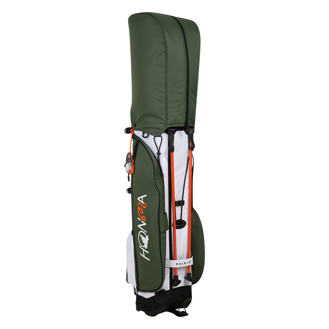 Malbon x Honma green stand golf bag
