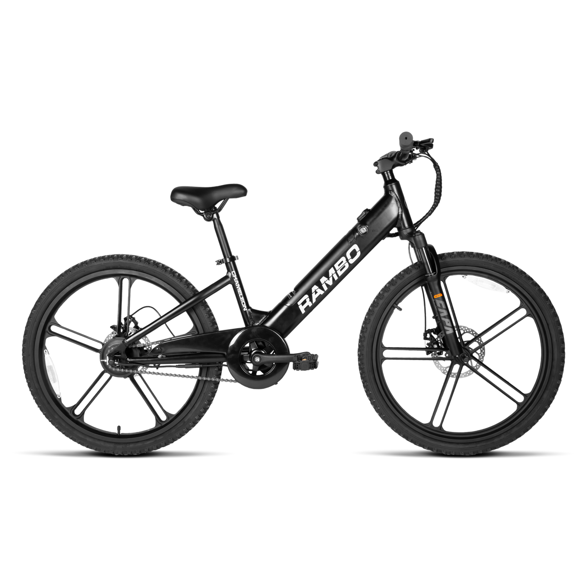 Rambo Kid’s 24" Chameleon Electric Bike – 250W Motor, Up to 16 MPH