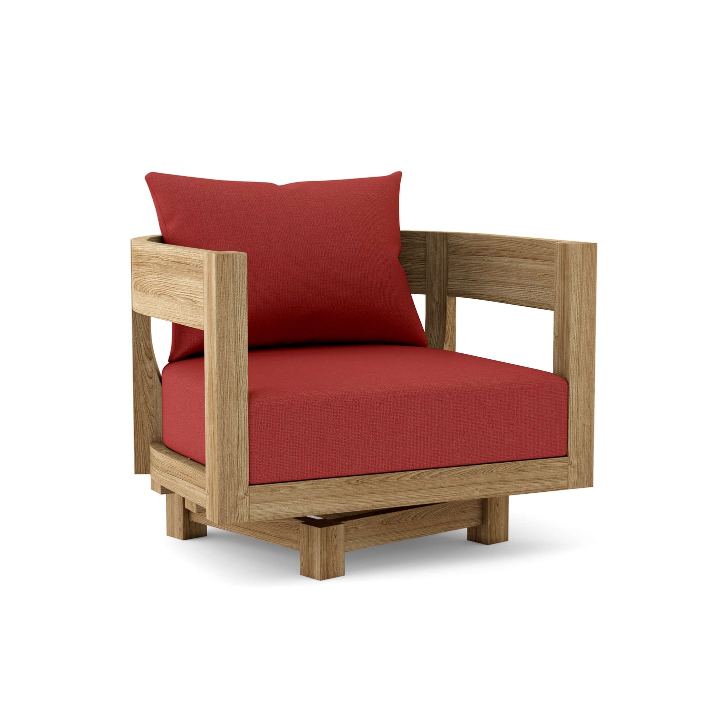 Anderson Coronado Deep Seating Swivel Armchair – Solid Teak with 360° Rotation (DS-308)