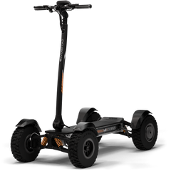 CycleBoard X-Quad 3000 off-road electric scooter side view – 4-wheel independent suspension all-terrain electric scooter