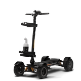 CycleBoard X-Quad 3000 Golf front angle – four-wheel independent suspension turf-friendly electric golf vehicle
