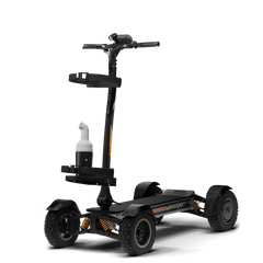 CycleBoard X-Quad 3000 Golf front angle – four-wheel independent suspension turf-friendly electric golf vehicle