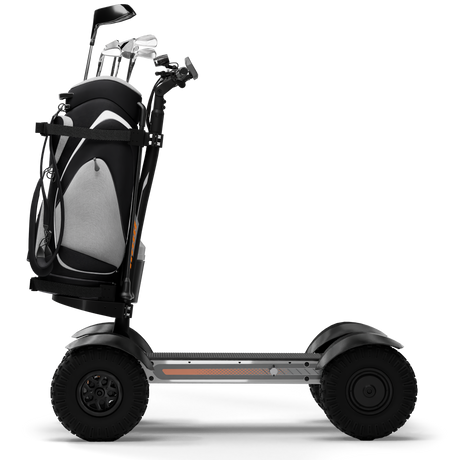CycleBoard X-Quad 3000 Golf custom golf bag mount – secure top and bottom club carrier for single-rider golf vehicle