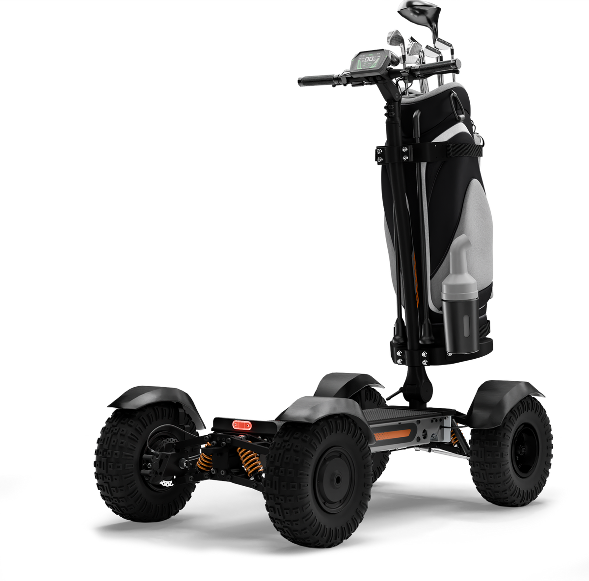 CycleBoard X-Quad 3000 Golf – Single-Rider Electric Golf Vehicle, Turf-Friendly, Golf Bag Mount