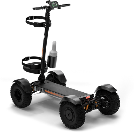 CycleBoard X-Quad 3000 Golf – Single-Rider Electric Golf Vehicle, Turf-Friendly, Golf Bag Mount