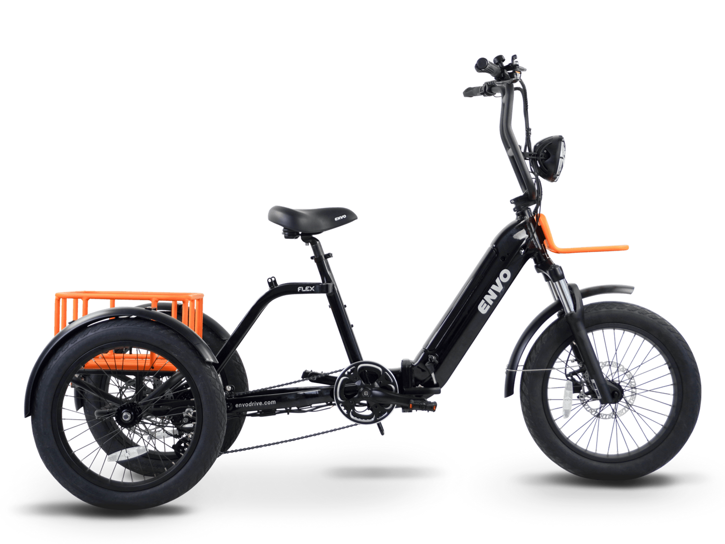 ENVO Flex Trike — Fat Tire Electric Adult Trike (Foldable, Differential RWD)