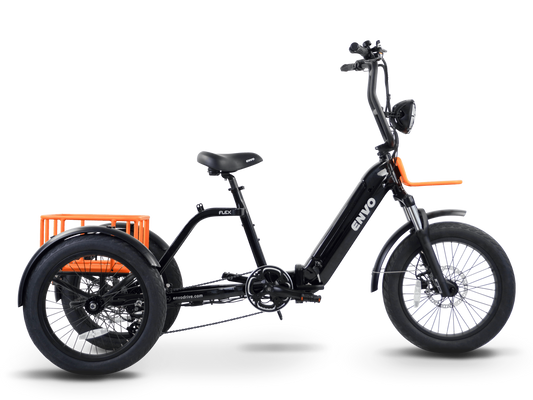 ENVO Flex Trike — Fat Tire Electric Adult Trike (Foldable, Differential RWD)