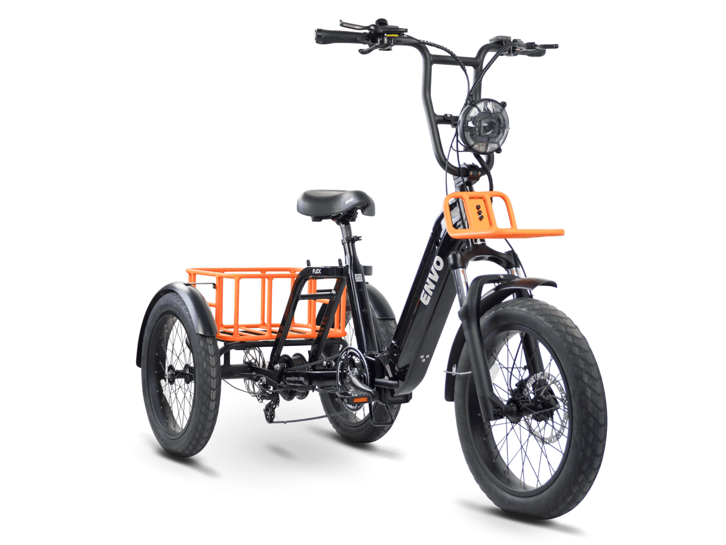 ENVO Flex Trike — Fat Tire Electric Adult Trike (Foldable, Differential RWD)