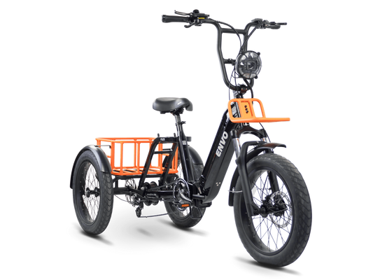 ENVO Flex Trike — Fat Tire Electric Adult Trike (Foldable, Differential RWD)