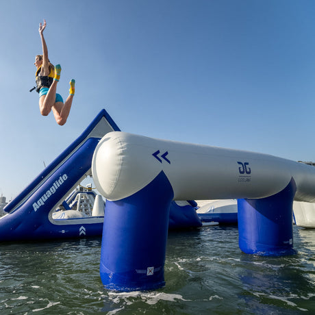 Aquaglide Log Jam Inflatable Aquapark Obstacle – Balance Course, 10-Person Capacity