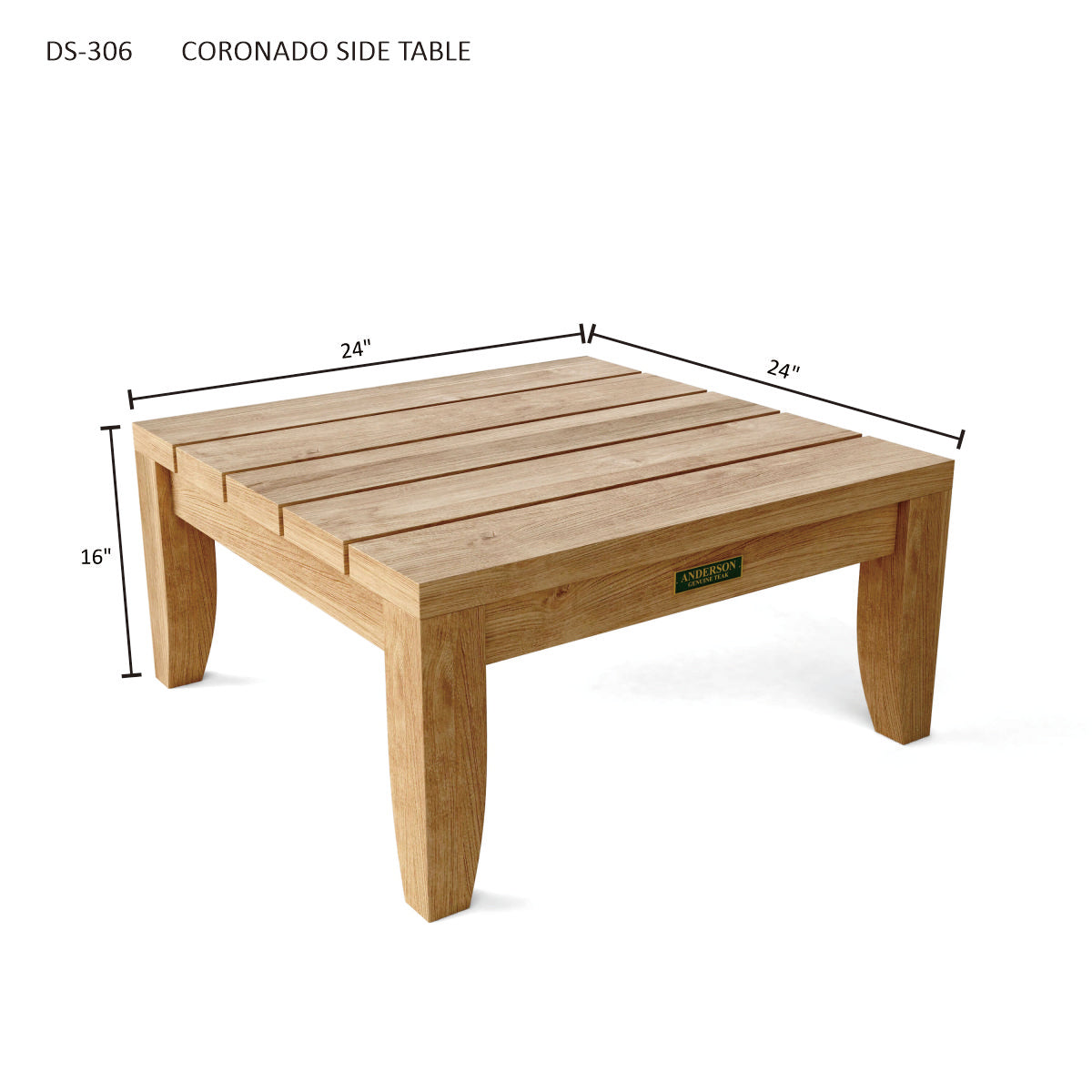 Anderson Teak Coronado Side Table [DS-306]