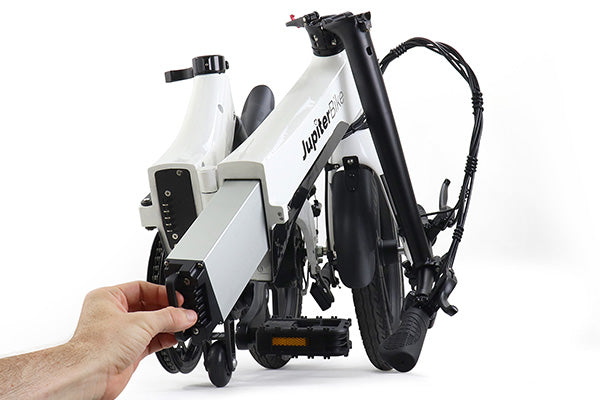 Lightweight folding eBike with removable battery