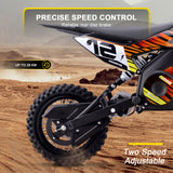 MotoTec 36V 1000W Electric Dirt Bike HP112E – Adjustable 6-18 MPH