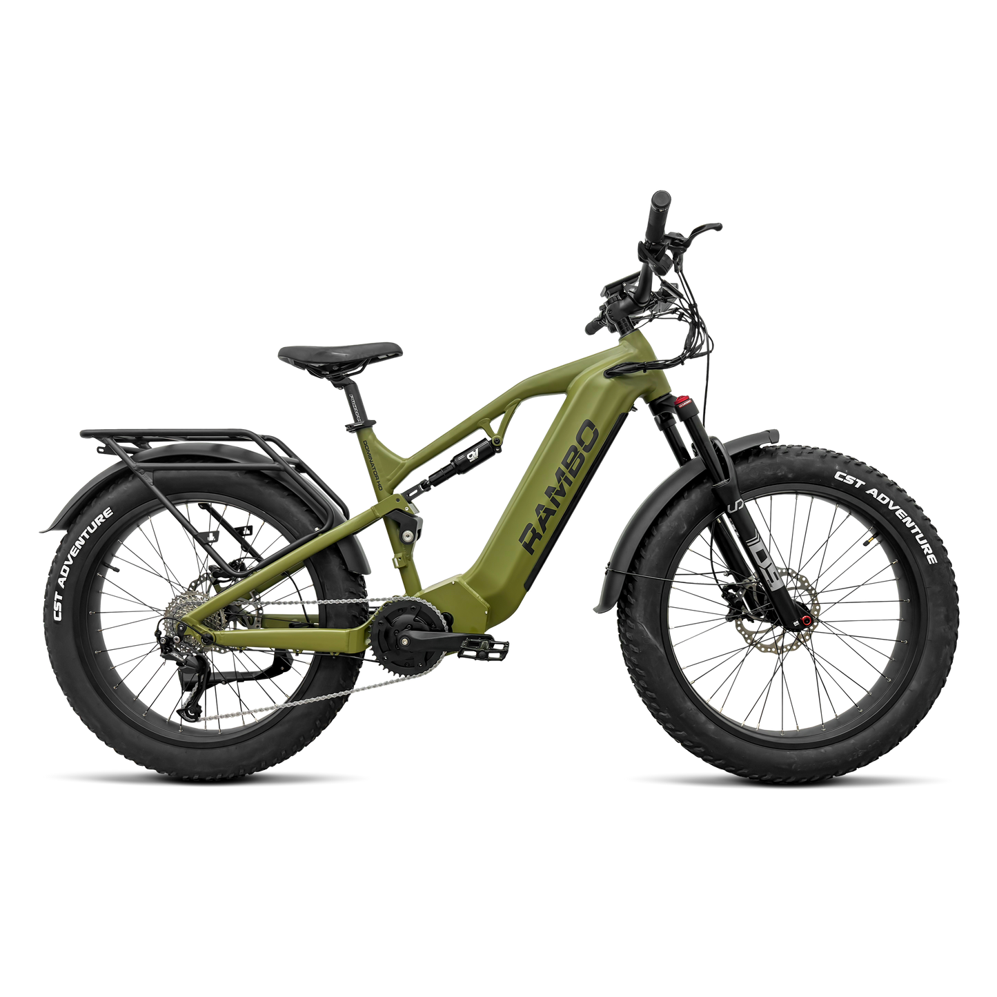 Rambo Bikes 1000W Dominator HD Full Suspension Electric Bike