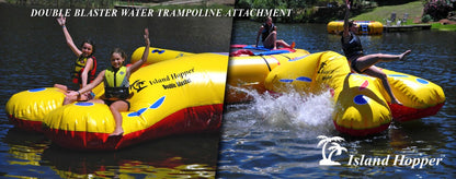 Island Hopper Double Blaster Attachment for Water Trampolines & Bouncers