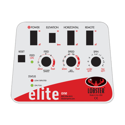 Lobster Sports Elite One Tennis Ball Machine – Enhanced Spin, Speed & Lob Training