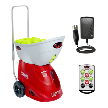 Lobster Sports Elite Three Tennis Ball Machine – Triple Oscillation & 2-Line Drills